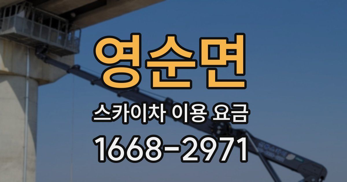 영순면 스카이차 이용 요금