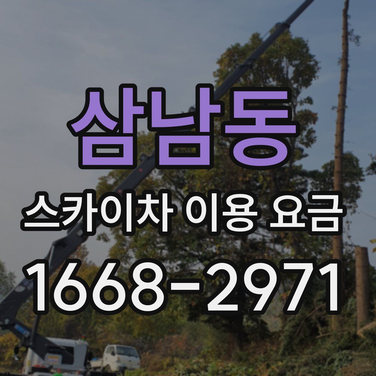 삼남동 스카이차 이용 요금