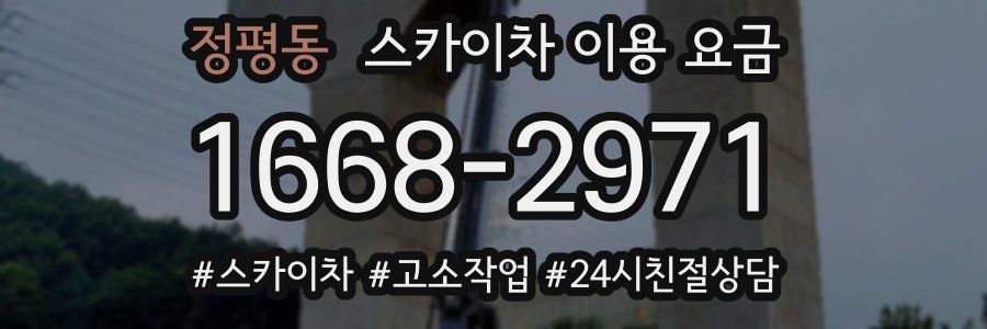 정평동 스카이차 이용 요금