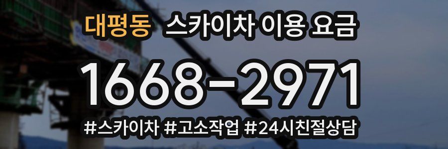 대평동 스카이차 이용 요금