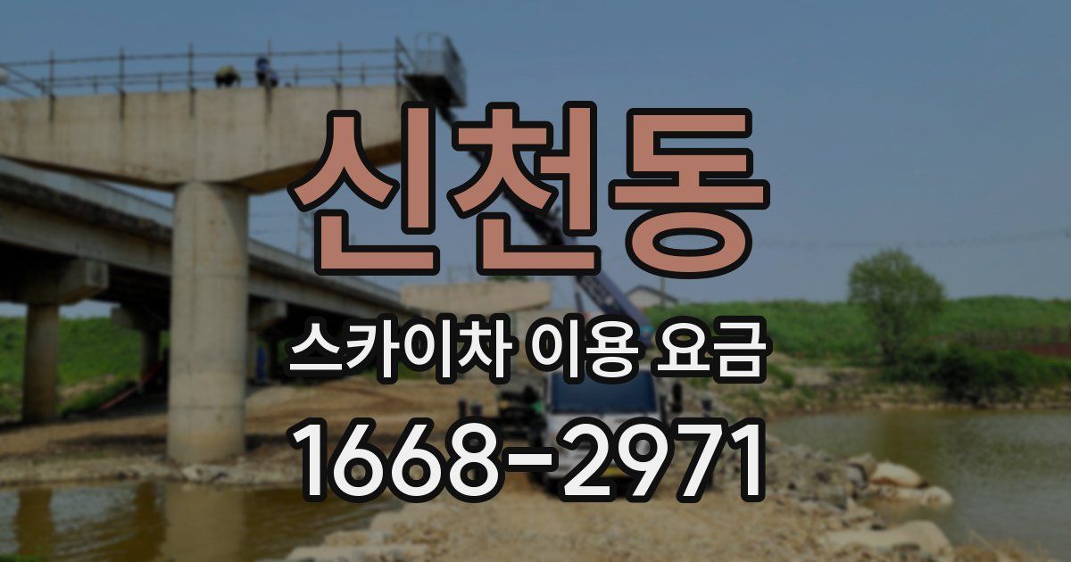 신천동 스카이차 이용 요금