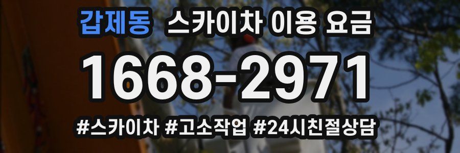 갑제동 스카이차 이용 요금