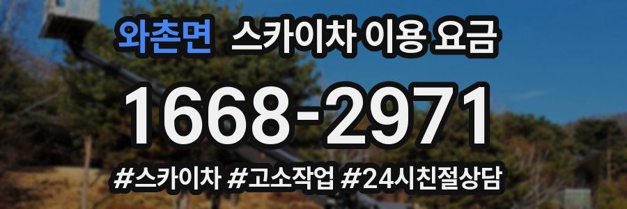 와촌면 스카이차 이용 요금