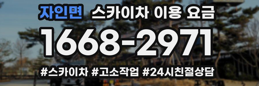 자인면 스카이차 이용 요금