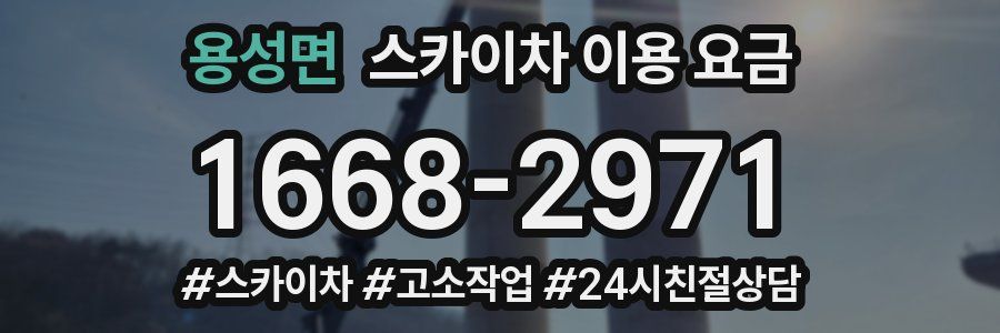 용성면 스카이차 이용 요금