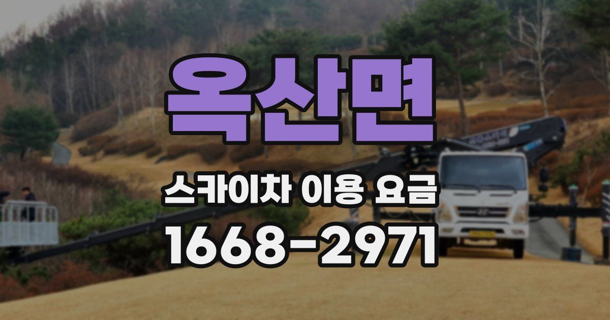 옥산면 스카이차 이용 요금