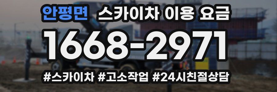 안평면 스카이차 이용 요금