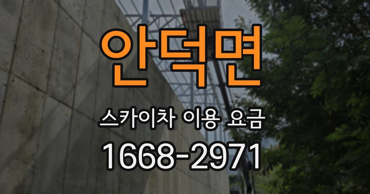 안덕면 스카이차 이용 요금