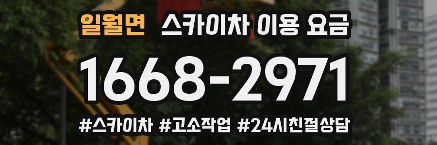 일월면 스카이차 이용 요금