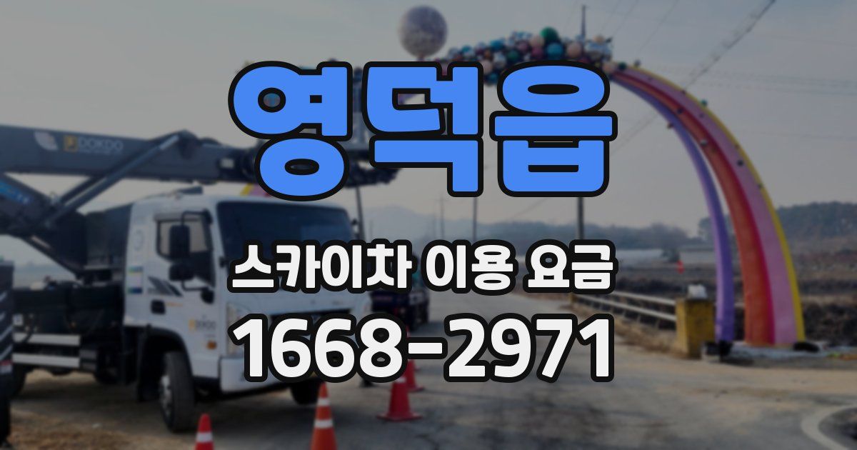 영덕읍 스카이차 이용 요금