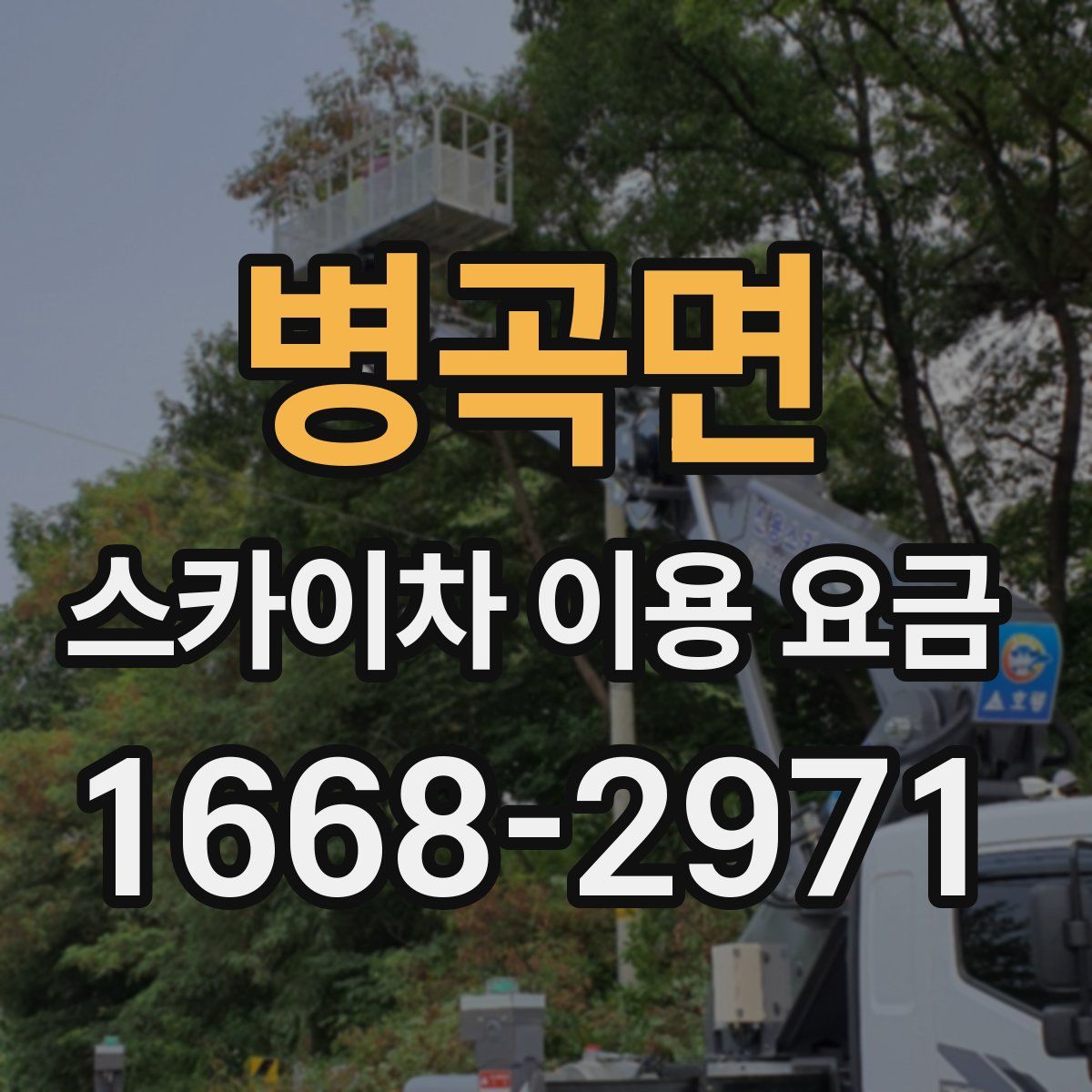 병곡면 스카이차 이용 요금