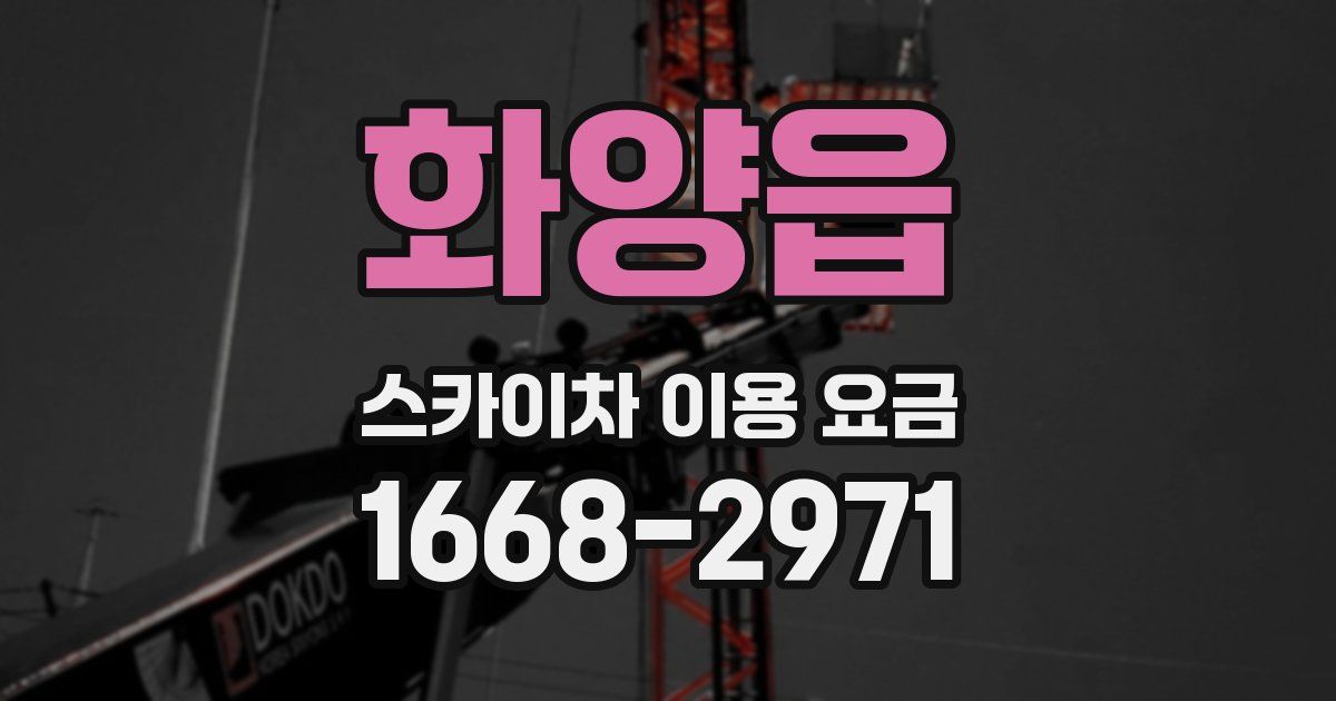 화양읍 스카이차 이용 요금
