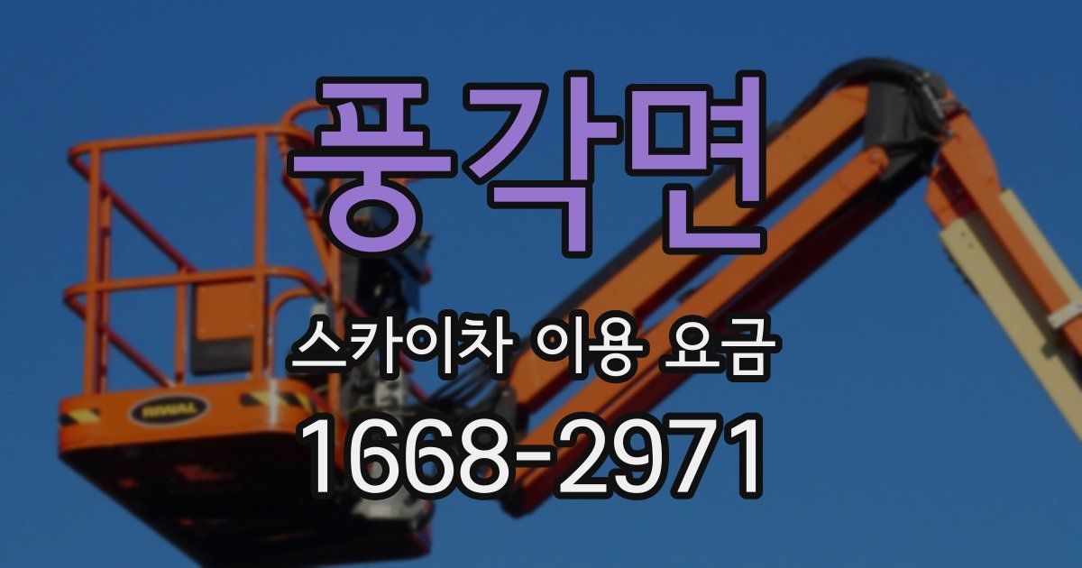 풍각면 스카이차 이용 요금
