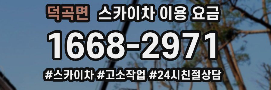 덕곡면 스카이차 이용 요금