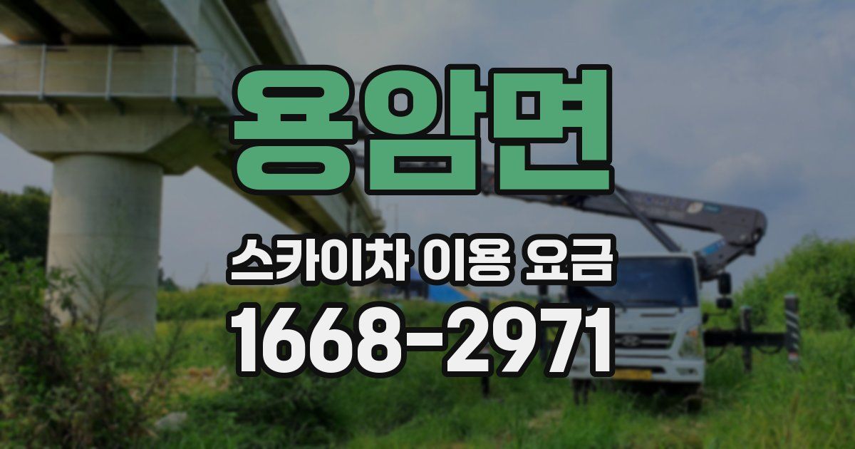 용암면 스카이차 이용 요금