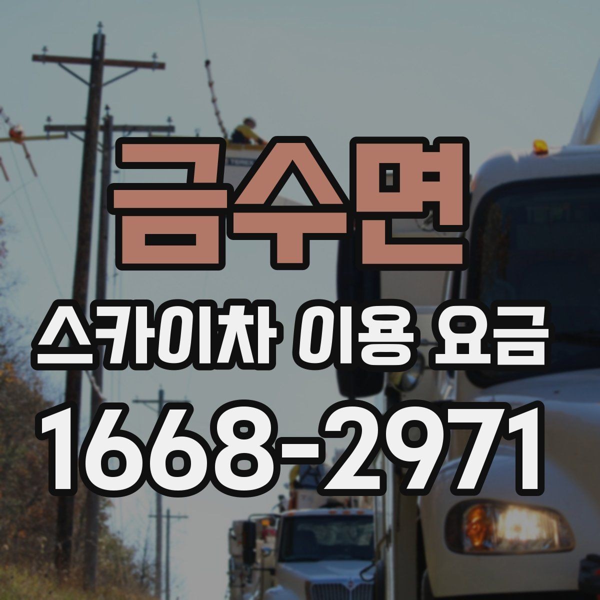 금수면 스카이차 이용 요금 산정 방식과 문의 전 체크포인트