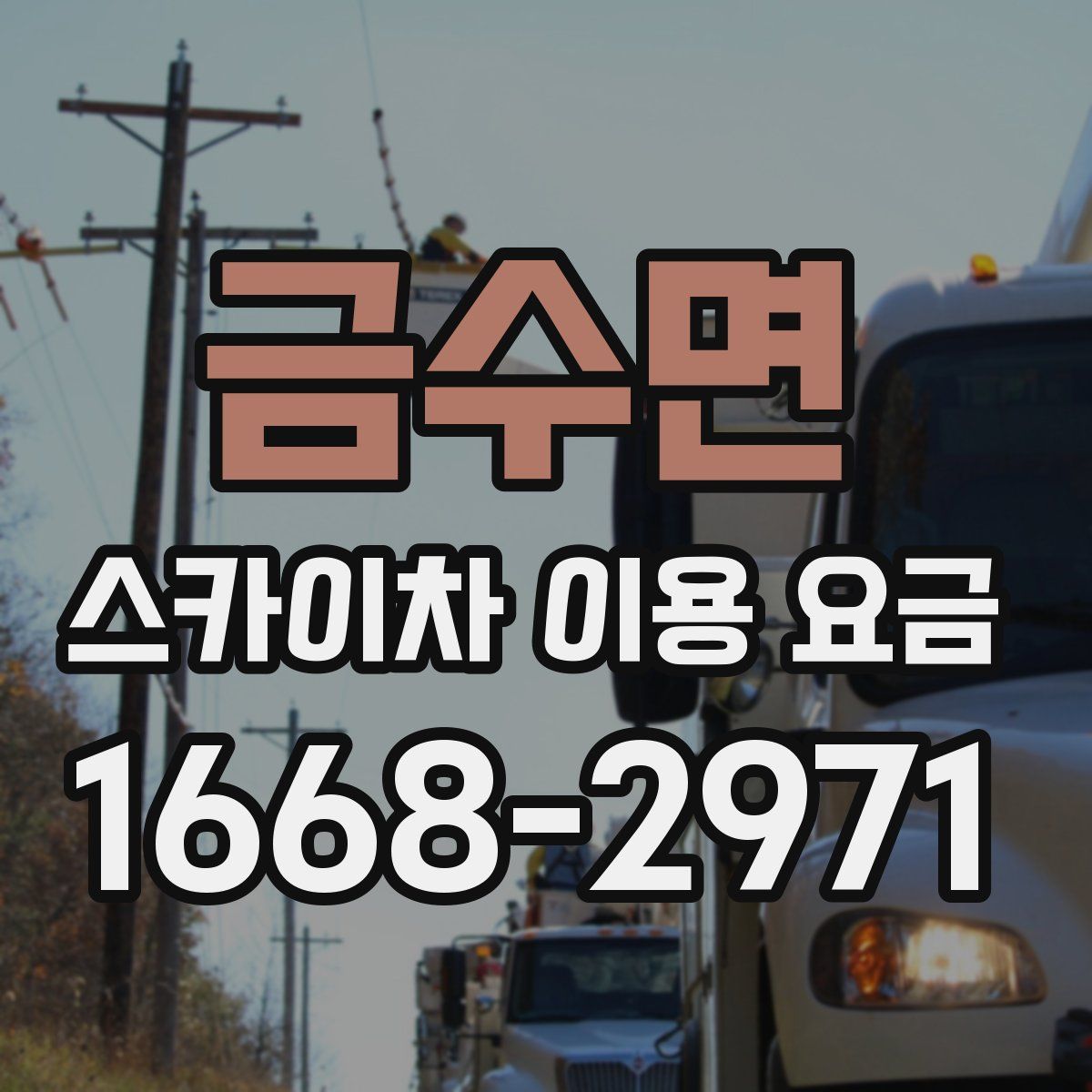 금수면 스카이차 이용 요금