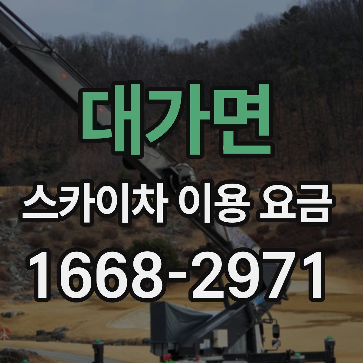 대가면 스카이차 이용 요금
