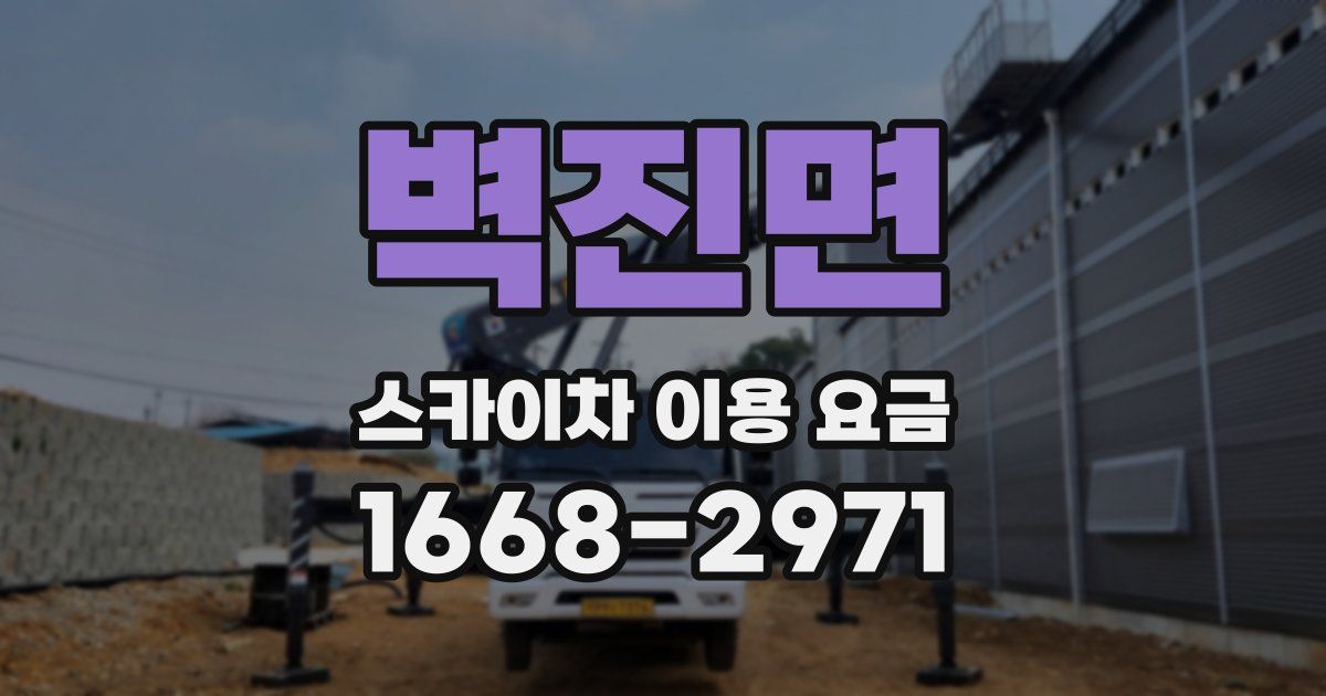 벽진면 스카이차 이용 요금