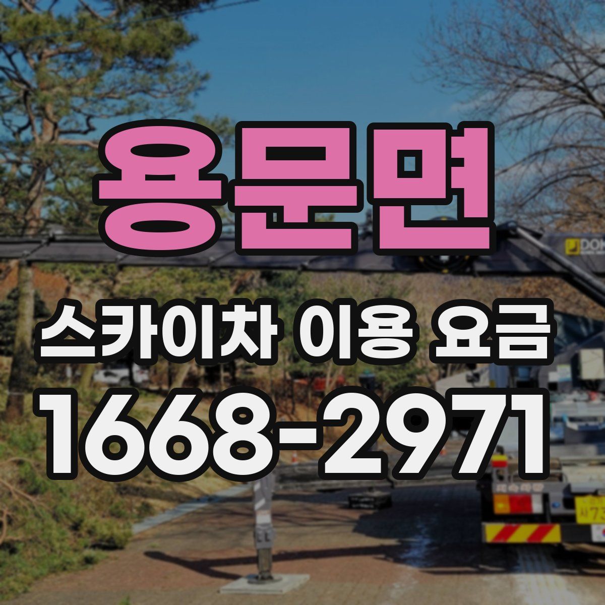 용문면 스카이차 이용 요금