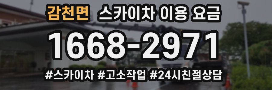 감천면 스카이차 이용 요금