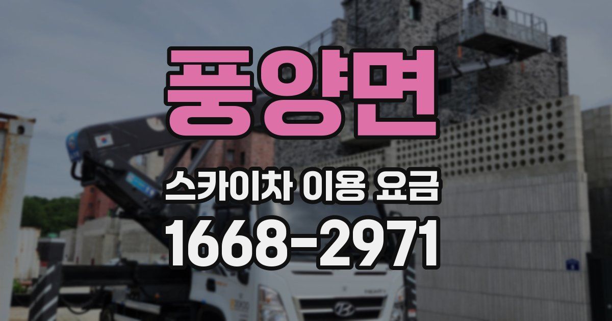 풍양면 스카이차 이용 요금