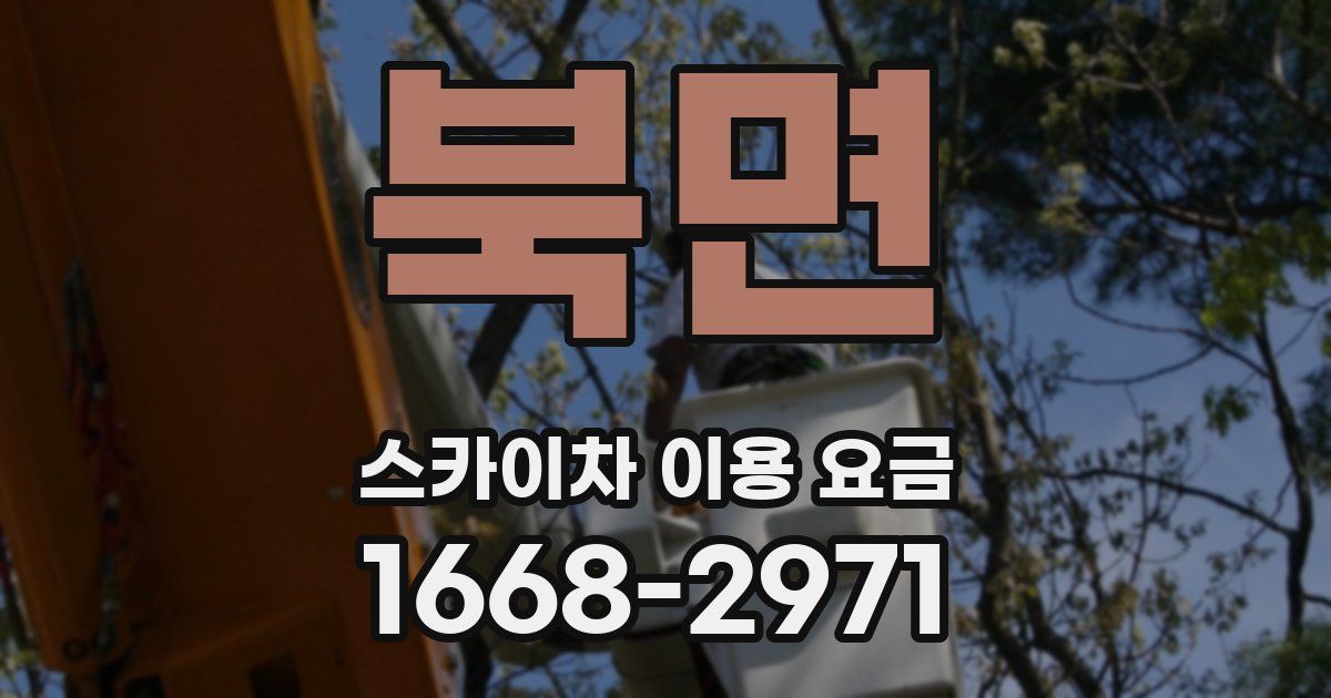북면 스카이차 이용 요금
