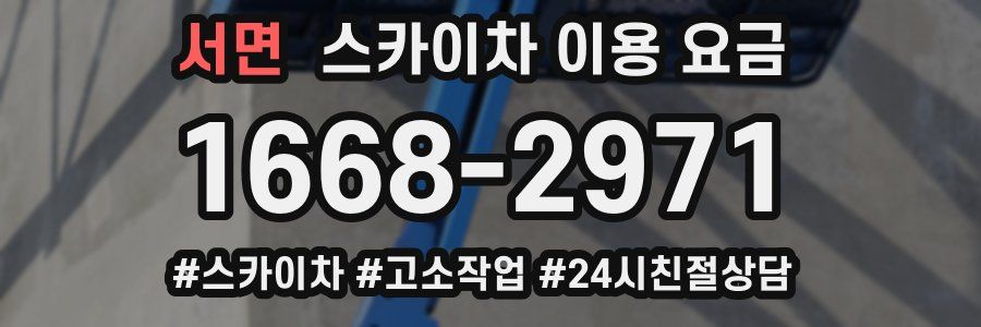 서면 스카이차 이용 요금