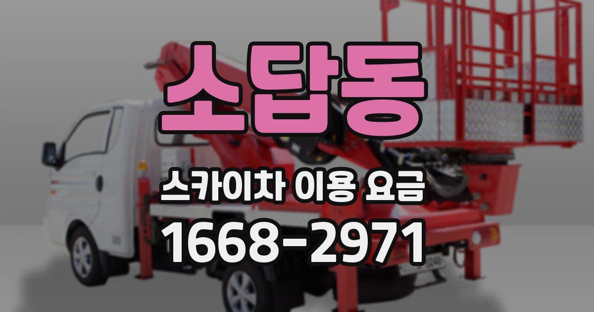 소답동 스카이차 이용 요금