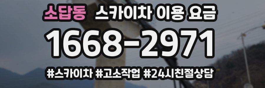 소답동 스카이차 이용 요금