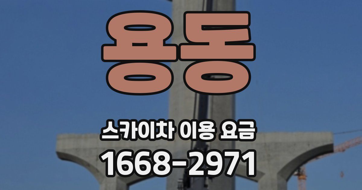 용동 스카이차 이용 요금