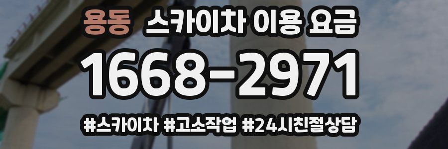 용동 스카이차 이용 요금
