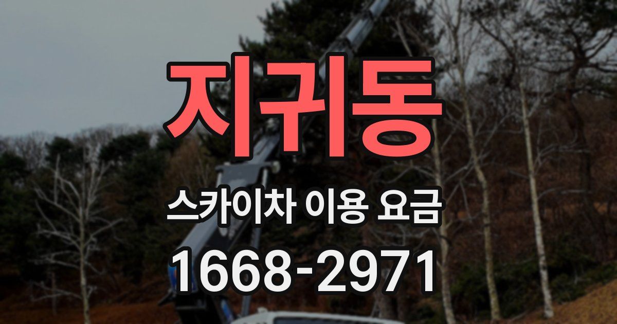 지귀동 스카이차 이용 요금