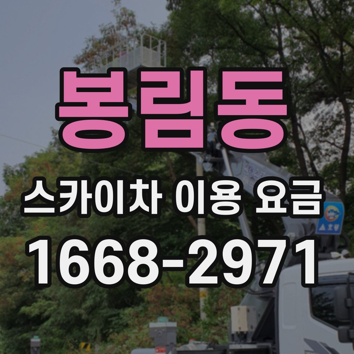 봉림동 스카이차 이용 요금