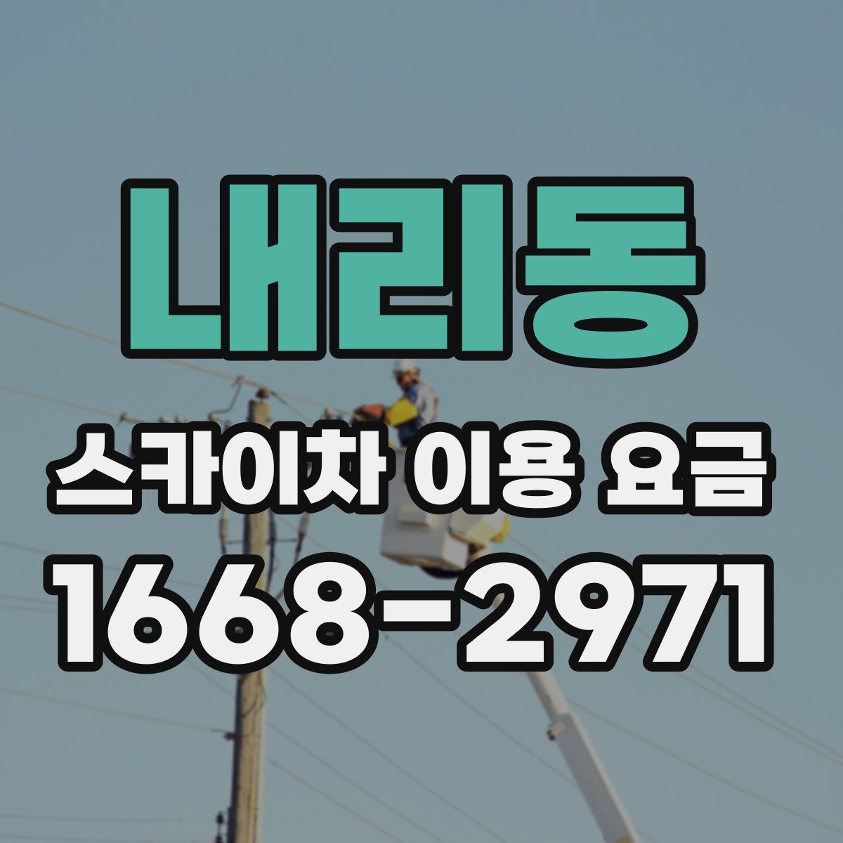 내리동 스카이차 이용 요금