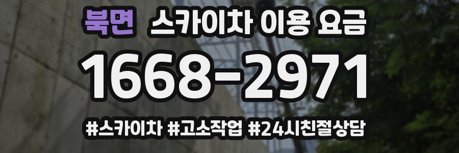 북면 스카이차 이용 요금