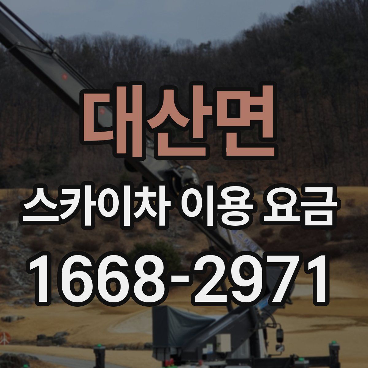 대산면 스카이차 이용 요금