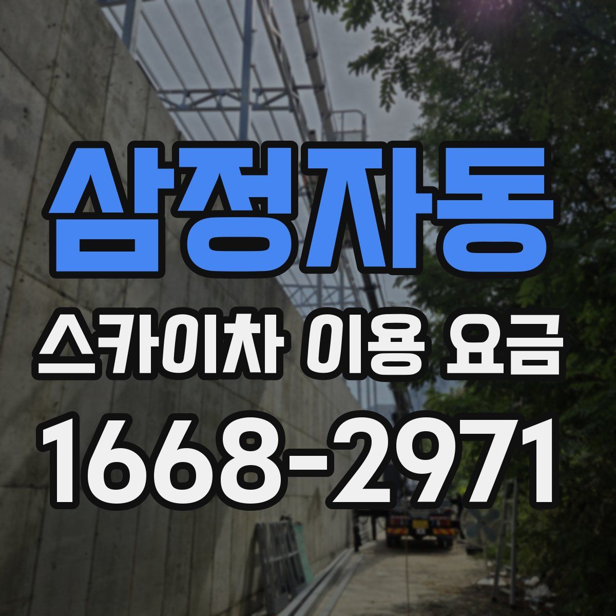 삼정자동 스카이차 이용 요금
