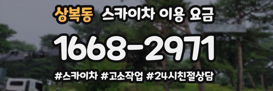 상복동 스카이차 이용 요금