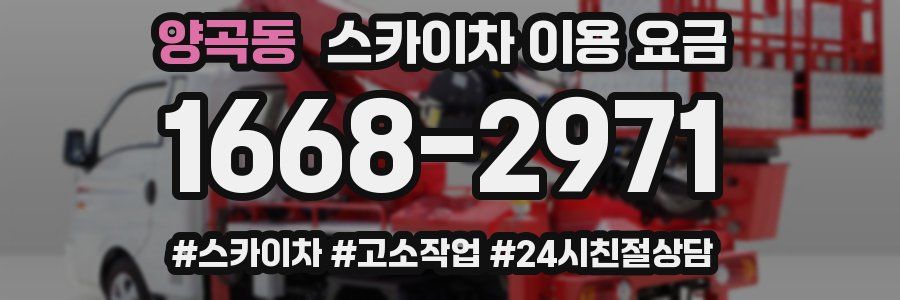 양곡동 스카이차 이용 요금