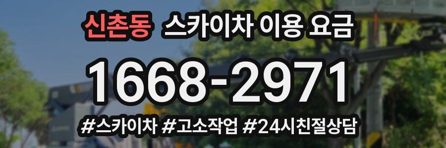 신촌동 스카이차 이용 요금