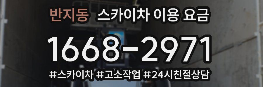 반지동 스카이차 이용 요금