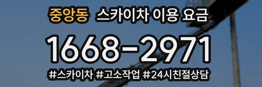 중앙동 스카이차 이용 요금