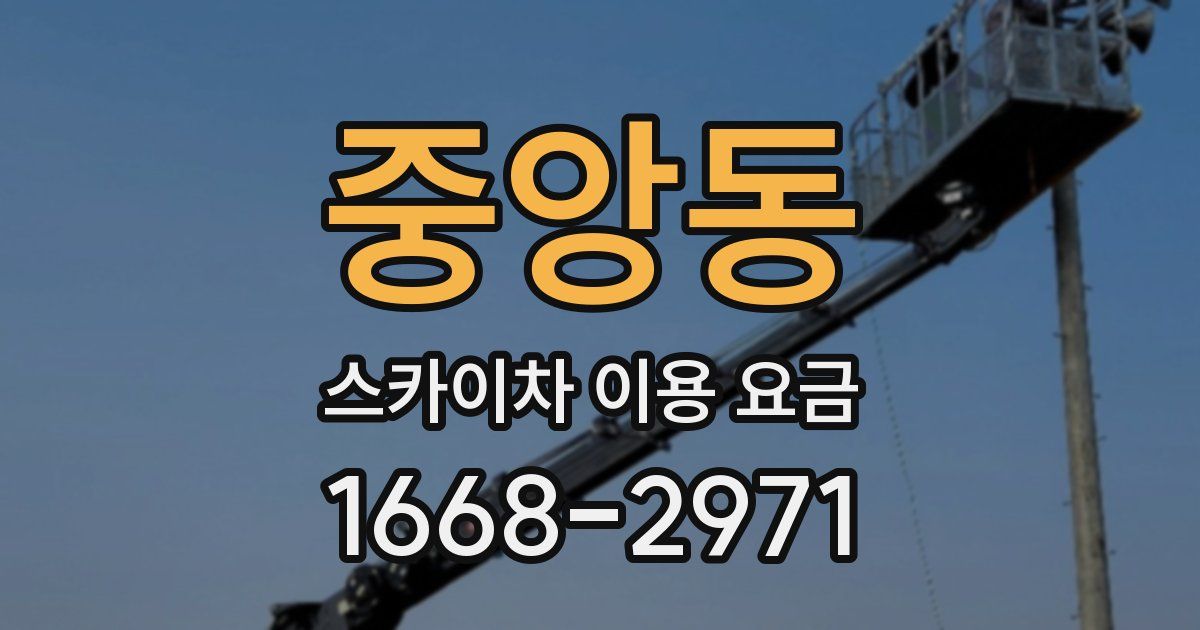 중앙동 스카이차 이용 요금