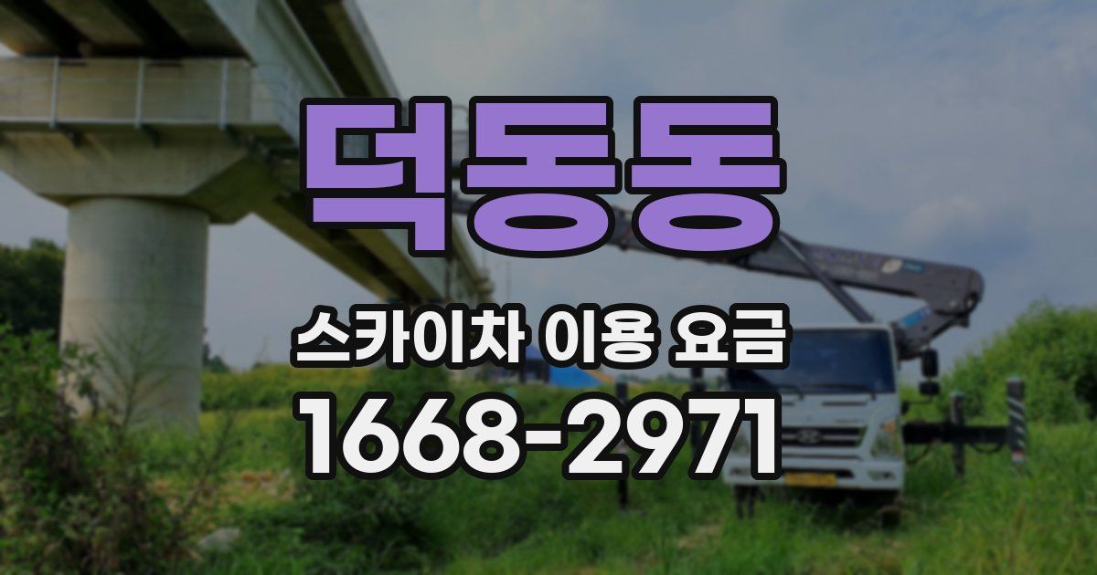 덕동동 스카이차 이용 요금