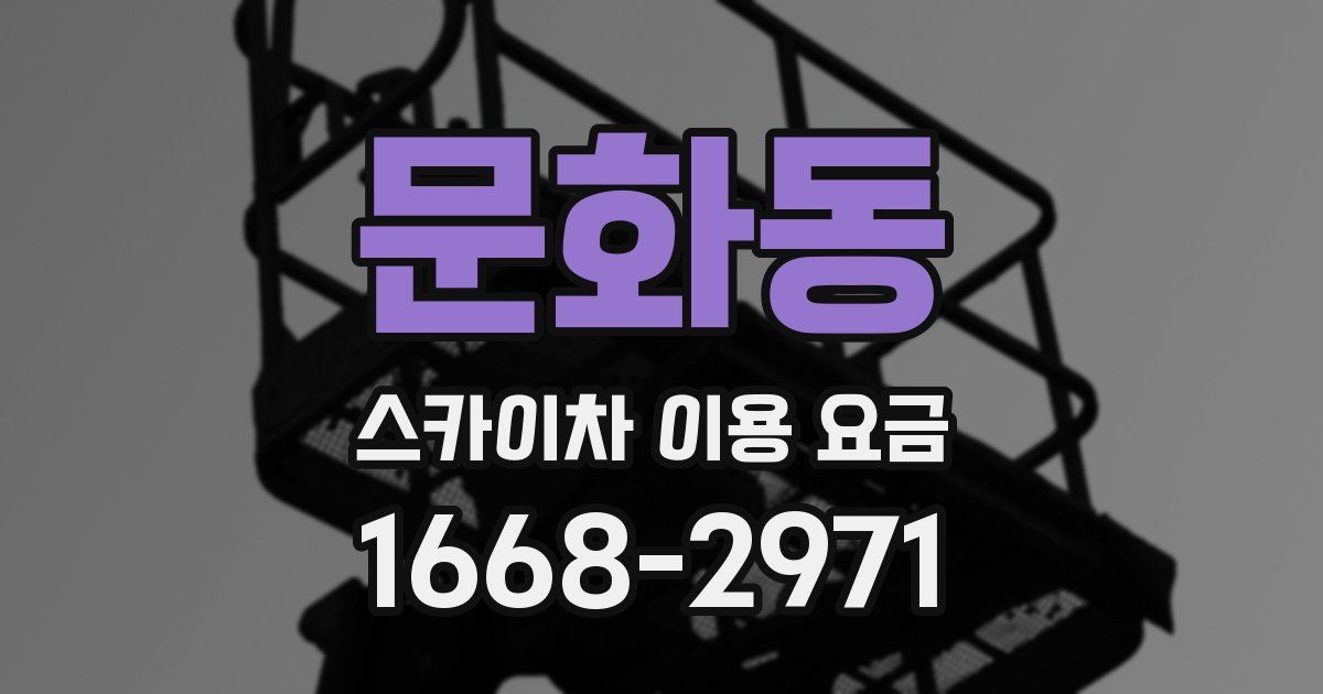 문화동 스카이차 이용 요금