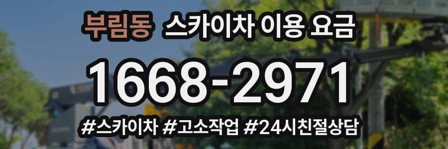 부림동 스카이차 이용 요금