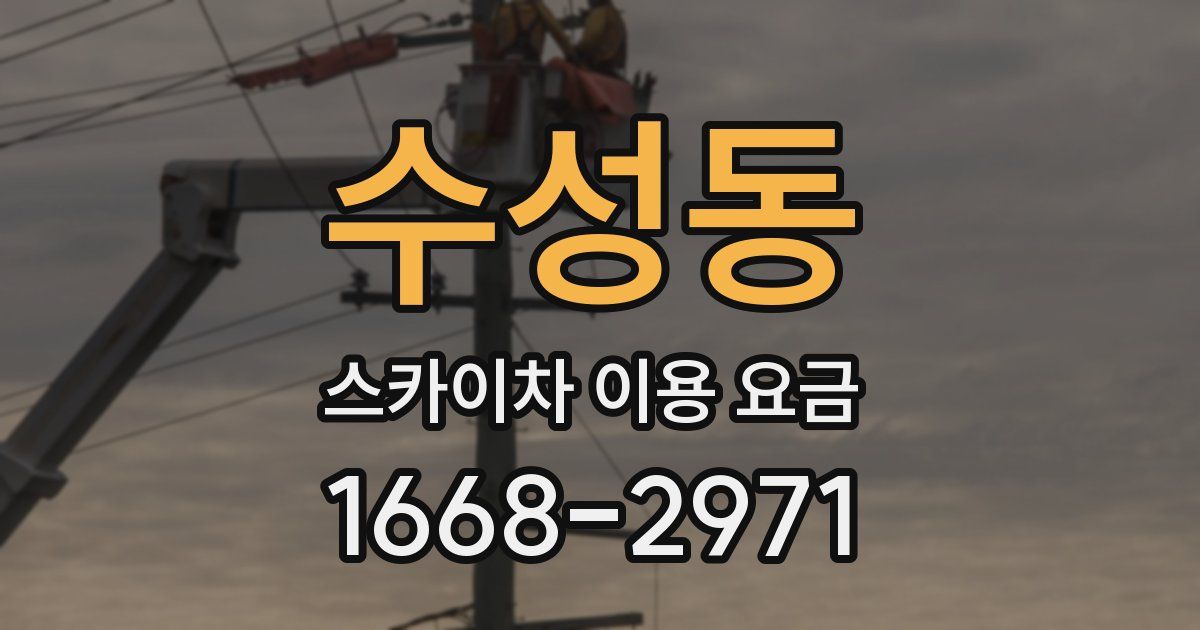 수성동 스카이차 이용 요금