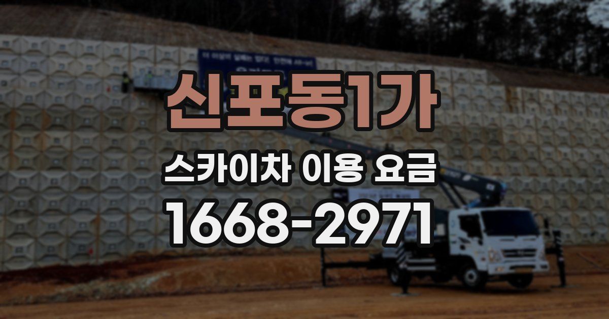 신포동1가 스카이차 이용 요금