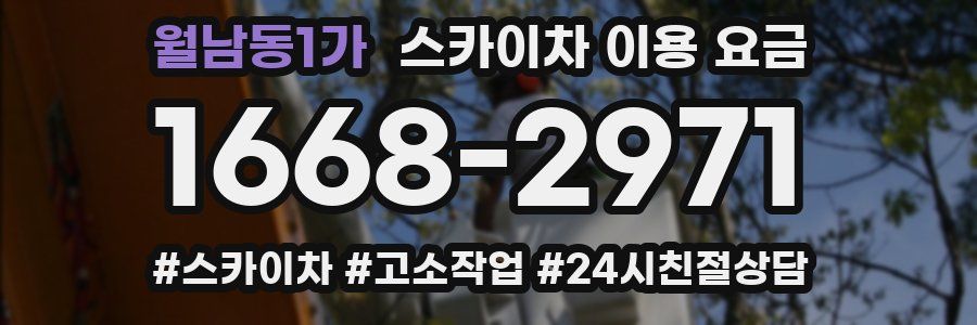 월남동1가 스카이차 이용 요금